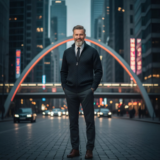 Aleksy - Pletený kardigan v ležérním stylu