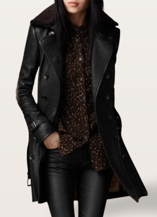 Lisa - Eleganter 3/4 Kožený Kabát